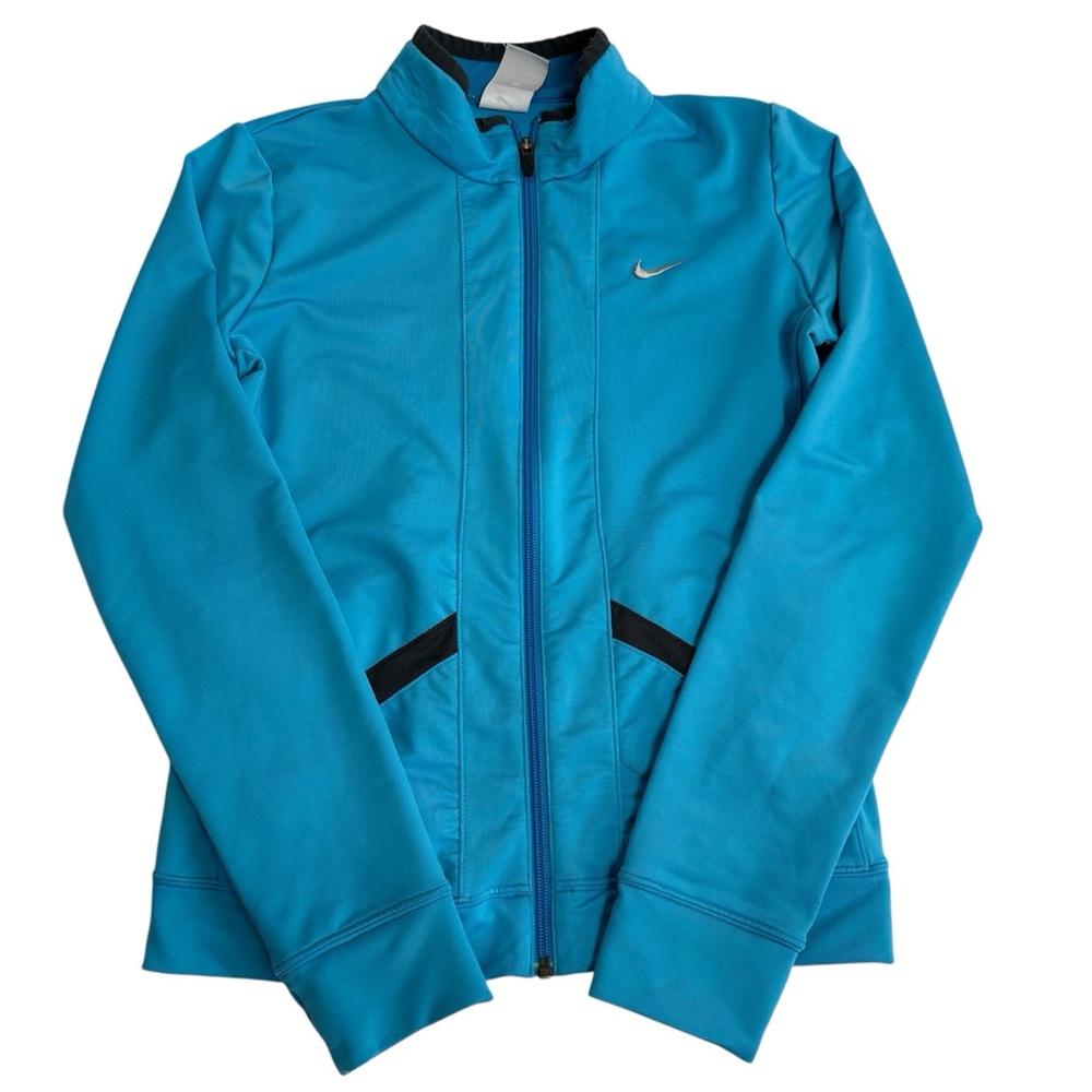 Nike blue full zip fitted jacket
